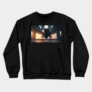 Insect robot with cinematic light Crewneck Sweatshirt